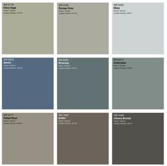 the different shades of gray paint