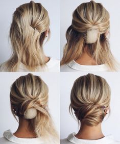 Wedding Hairstyles Tutorial, Bridal Hair Updo, Elegant Wedding Hair, Summer Hairstyles For Medium Hair, Peinados Fáciles Para Cabello Corto, Bridesmaid Hair Updo, Wedding Hair Inspiration, Penteado Cabelo Curto, Short Hair Updo