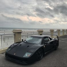 car ferrari f40 Ferrari F40 Black, F40 Black, Black Ferrari, Car Boot, Dream Garage