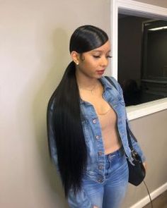 Sew In Straight Hair, Hair Theory, Sew In Curls, Brazilian Straight Hair Weave, Baddie Hair, 13 Birthday