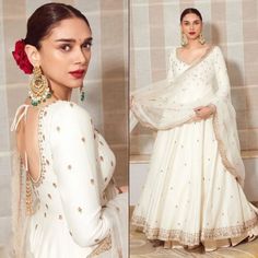 White Anarkali Designs Indian, Off White Pakistani Dress, Off White Anarkali Dress, Offwhite Anarkali Churidar, Off White Anarkali Suits, White Anarkali Suits Classy, White And Gold Anarkali, Indian Outfit Traditional, Outfit Ideas Indian