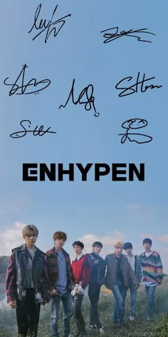 an advertisement for the band's upcoming album, enhypen