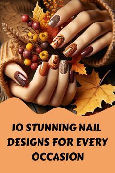 Easy Autumn Nails, Spice Nails, Pumpkin Spice Nails, Autumn Nail, September Nails, La Nails, Fall Manicure, Classy Nail Designs, October Nails