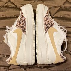 Cheetah Print Size 9. Worn Only A Few Times. Nike Air Force Ones, Air Force Ones, White Nikes, Cheetah Print, Nike Air Force, One Color, Womens Shoes Sneakers, Nike Women, Nike Shoes