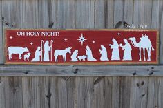 Doodlecraft: Oh Holy Night Christmas Nativity Sign! Nativity Sign, Nativity Scene Sets, Oh Holy Night, Nativity Crafts, Holy Night, Christmas Nativity, Christmas Wood, Kirigami, Nativity Scene