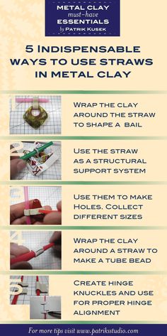 the instructions for how to use metal clay