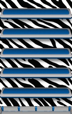 a bunch of zebra stripes are stacked on top of each other in the same pattern