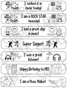 some words that say i am a rock star