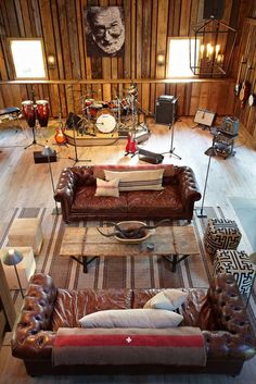 a living room filled with lots of furniture