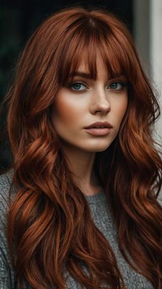 🌺💎 Harmonize the Refined Dark Caramel Hair fall hair colors dark copper | Refined 🌹 Dark Ends Hair, Dark Caramel Hair, Red Orange Hair