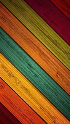 colorful wood planks with different colors on them