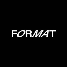 the logo for format is shown on a black background with white letters that read format