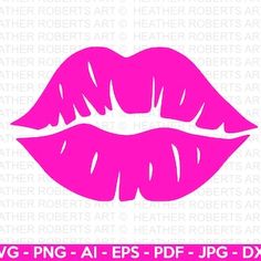 pink lips svg file for cricut