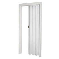 an open white door on a white background