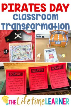 the pirate's day classroom transportation is great for students to practice their reading skills