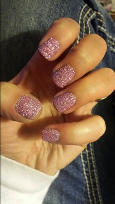 Coloured Glitter Nails, Pink With Glitter Nails, Sparkle Gel Nails, Christmas Party Nails, Glitter Gel Nail Designs, Sharp Claws, Multicolored Nails, Pink Glitter Nails, Light Pink Nails