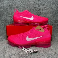 Item: Nike Air Vapormax 2023 Fk Women Hyper Pink Fierce Pink Style Code: Dv6840-601 Condition: 100% Authentic. Brand New Never Worn. Box Included With Missing Lid Size: 6 Women's Color: Hyper Pink/Fierce Pink Seller Notes: -100% Trusted Seller. Your Satisfaction Is Very Important To Me! -Orders Before 8am Pst Will Ship Out Same Day; Orders After 8am Pst Will Ship Out Next Business Day, Guaranteed!(Special Requests Available, Please Ask!) -Shipping From California -Bundles Available!!! -All Sales Are Considered Final. Unless, Wrong Item Was Received. -Please Reach Out If You Have Any Questions! Thanks For Stopping By! Hot Pink Nike Shoes, Pink Nike Shoes, Awesome Shoes, Air Vapormax, Pink Nikes, Pink Style, Nike Air Vapormax, Pink Outfits, Woman Colour