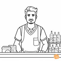 illustration of Fun with cashier and cash register Eye Sketch, Love Store, Cash Register, Role Playing