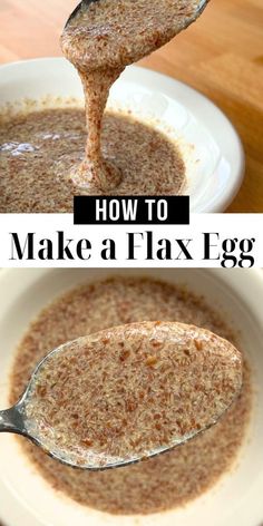 how to make a flavy egg in a bowl and spoon with the words, how to make a flavy egg