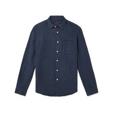 Portuguese Flannel's shirt is made from linen, which is naturally breathable. It's cut for a comfortable fit and fastens with pearlescent buttons through the front. Wear yours open over a simple tee. Simple Tee, Linen Shirt Men, Navy Linen, Simple Tees, Plain Shirts, Mr Porter, Linen Shirt, Flannel Shirt, Summer Wardrobe