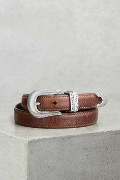 With gentle western detailing and rich natural undertones, the Magnolia belt lends a uniquely graceful ruggedness to your favorite jeans or slacks. Cool Belts For Men, Dark Feminine Era, Western Leather Belt, Military Belt, Feminine Era, Bison Leather, American Bison, Women's Belts