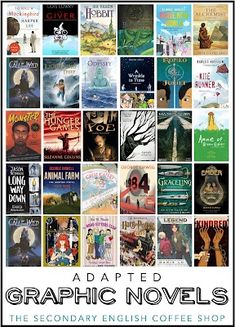 graphic novels are featured in this poster