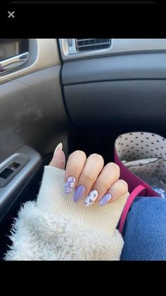 It Ends With Us Nails, Easter Nail, Lavender Nails, Cute Spring Nails, Summery Nails, Short Nail, Cute Gel Nails, Soft Nails, Acrylic Nails Coffin Short