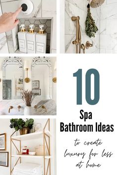 the top ten spa bathroom ideas to create luxury for less at home