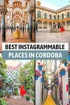 the best instagrammable places in cordocaa, spain with text overlay