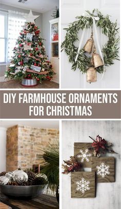 diy farmhouse ornaments for christmas