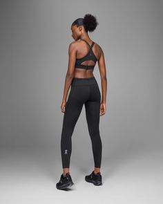 The versatile and lightweight tights made for everyday movement. A staple basic, for a run worth remembering | On Women's Core Tights in Black, Size: XL. All-day wear, lightweight, versatile Road Running. Performance Running | Recycled Polyester/Recycled Polyamide Compressive Athleisure Tights With Light Support, Breathable Athleisure Tights For Running, Sporty Compressive Tights With Light Support, Compressive Light Support Functional Tights, High Stretch Sporty Tights For Running, Sporty High-stretch Tights For Running, Sporty Breathable Tights For Running, 4-way Stretch Light Support Activewear For Running, Breathable Running Tights