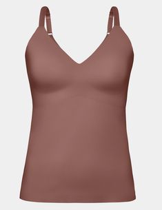 Going braless has never felt better than in our super-versatile, one-of-a-kind tank. Featuring the wireless, built-in support and luxurious feel of our LuxeLift Technology, in a seamless, figure-flattering fit. Find your new favorite wardrobe essential with support for cup sizes A to G. Now with NEW upgraded adjustable straps for a more customized fit! | Knix LuxeLift V-Neck Tank Top in Sola Orange Shapewear Tank Top With Built-in Bra And Wide Straps, Camisole With Removable Bra Pads And Wide Straps, Shapewear Camisole With Seamless Wide Straps, Medium Support Camisole With Built-in Bra, Supportive Tank Top With Built-in Bra And Wide Straps, Seamless Medium Support Sleeveless Bra, Medium Support Seamless Sleeveless Bra, Shapewear Camisole With Built-in Bra And Wide Straps, Bra Friendly Compressive Camisole