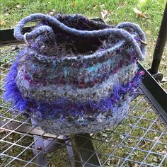 I Hand Knit And Felt Bags With 100% Wool And Acrylic, Blending And Creating Color And Pattern As I Go. All Of My Bags Are Thick, Sturdy And Machine Washable. Felt Vessels, Felt Bags, My Bags, Felt Bag, Felted Wool, Womens Tote Bags, Wool Felt, Blending, Bucket Bag