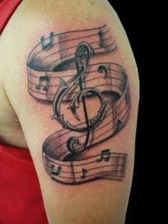 #BEAUTY ,#REALATIONSHIPS #Fashion #Outfits #SUMMER Outfits #Animals Music Tattoo Ideas, Clef Tattoo, Cool Music, Mens Shoulder Tattoo