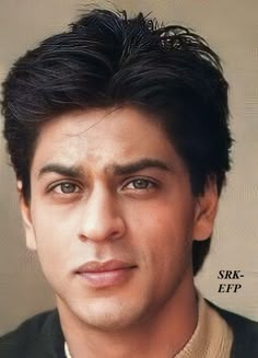 a close up of a person wearing a suit and tie with the caption srk effp