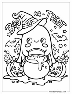 halloween coloring pages for kids to print