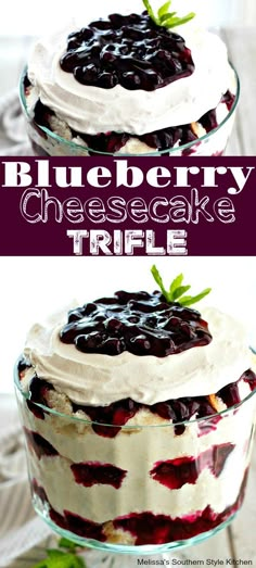 Blueberry Cheesecake Trifle, Blueberries Cheesecake, Easy Blueberry Cheesecake, Desserts Trifle, Blueberry Trifle, Trifle Bowl Recipes, Trifle Dessert Recipes, Cheesecake Easy, Dessert Halloween