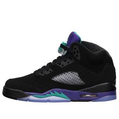 (GS) Air Jordan 5 Retro 'Black Grape' 440888-007 (AJ5/SNKR/High Top/Basketball) Black Grapes, Jordan 5 Retro, Air Jordan 5 Retro, Air Jordan 5, Jordan 5, High Top, Air Jordan, High Tops, Air Jordans