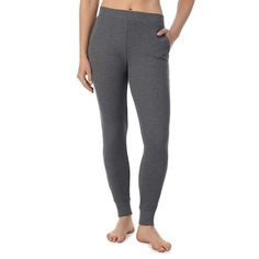 You'll love the cozy style of these Women's Cuddl Duds® Cozy Stretch Thermal Leggings.Click on this WOMEN'S GUIDE to find the perfect fit and more!You'll love the cozy style of these Women's Cuddl Duds® Cozy Stretch Thermal Leggings. Click on this INTIMATES & SLEEPWEAR GUIDE to find the perfect fit and more!FEATURES Midweight warmth rating No closure - pull-on styling 2 pockets Unlined Not at all sheer Cozy waffle constructionFIT & SIZING Body hugging Elastic waistband Midrise sits on the high h Cozy Winter Relaxation Bottoms, Cozy Super Soft Pants For Lounging, Solid Color Cozy Bottoms For Winter Relaxation, Comfortable Winter Loungewear Bottoms, Comfortable Winter Lounging Bottoms, Comfort Stretch Bottoms For Winter Loungewear, Cozy Fit Bottoms For Relaxation In Winter, Comfy Winter Bottoms For Relaxation, Comfy Bottoms For Winter Relaxation