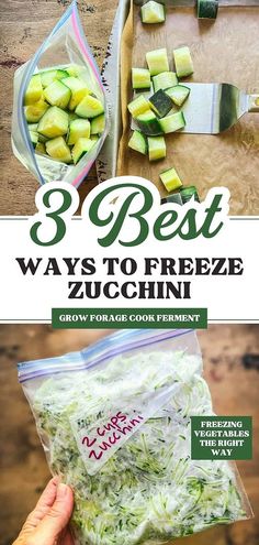 zucchini is the best way to freeze zucchini