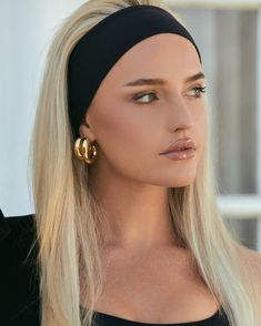 22k gold platedHypoallergenicGold chunky hoopPost back closureMeasurement approx. 2.5 Morgan Riddle, Designer Accessories, Dainty Earrings, Jewelry Earrings Hoops, 22k Gold, Gold Hoop Earrings, Handbags On Sale, Instagram Followers, Online Jewelry