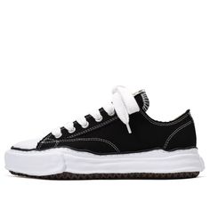 Maison MIHARA YASUHIRO PETERSON OG Sole Canvas Low-top Sneaker 'Black' A01FW702-BLK