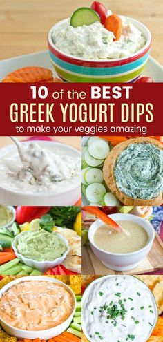 the best greek yogurt dips to make your veggies amazing