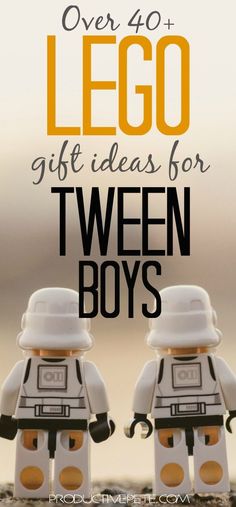 Check out these non-brick set LEGO gifts for boys. Picked for tween boys (ages 9 to 12), but truly any aged LEGO lover would be excited to receive them! #lego #tween #gifts #giftsforboys Diy Gifts For Boys, Lego Gift Ideas, Lego Gift, Lego Lovers, Diy Gifts For Mom, Lego Room, Diy Gifts For Kids, Mindful Parenting