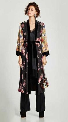 Turn heads in this gorgeous Long Floral Kimono Robe.

This kimono robe is made from fine fabric, soft and so comfortable. Its vintage floral pattern and dot print will give a unique look to your outfit and make you stand out in the crowd.

The two side slit and belt give the perfect feminine touch and will enhance and accentuate your curves. Pair this robe with your favorite skinny jeans and heeled shoes. Grab your purse and don't be late for Girl's night out! GET IT NOW! #EiyoKimono #Kimono #KimonoRobe #FloralKimono #LongKimonoRobe #KimonoOutfits #WomenKimono Patchwork Kimono, Dressy Jackets, Kimono Floral, Vintage Floral Pattern, Print Kimonos