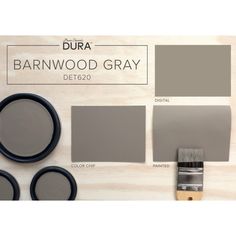 the paint colors are gray and brown