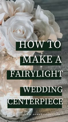 Looking for a wedding centerpiece on a budget? Check out this stunning DIY fairy light wedding centerpiece that costs about $7! To make this simple wedding decor centerpiece, you can use vases, lanterns, or mason jars. I made this centerpiece for our reception, which was a perfect addition to our wedding table decor. It completely changed our dull barn into a whimsical and romantic rustic space. Give this DIY a try! You won't regret it! Fairy Lights Wedding Centerpieces Wedding Table Decor, Mason Jar Fairy Lights Centerpiece Diy, Fairy Light Vase Centerpiece, Simple Wedding Centerpieces Diy Wedding Table Decor, Cheap Easy Wedding Decorations, Mason Jar Lights Centerpiece, Fairy Light Mason Jar Centerpiece, Wedding Reception Tables Centerpieces Fairy Lights, Cheap Wedding Table Centerpieces Diy