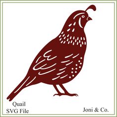 the quail svg file is available for free