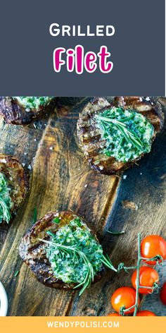 grilled flat bread topped with spinach and cherry tomatoes on a wooden cutting board