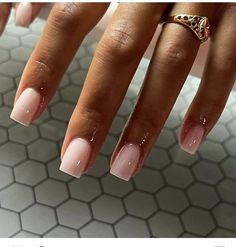 Blush Nails, Short Square Acrylic Nails, Acrylic Nails Coffin Short, Short Acrylic Nails Designs, Pink Acrylic Nails, Square Acrylic Nails, Fire Nails